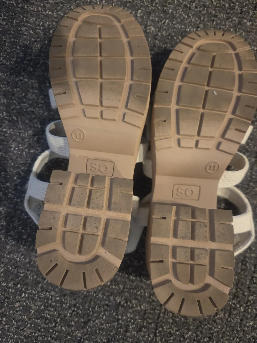 SO White Platform Sandals